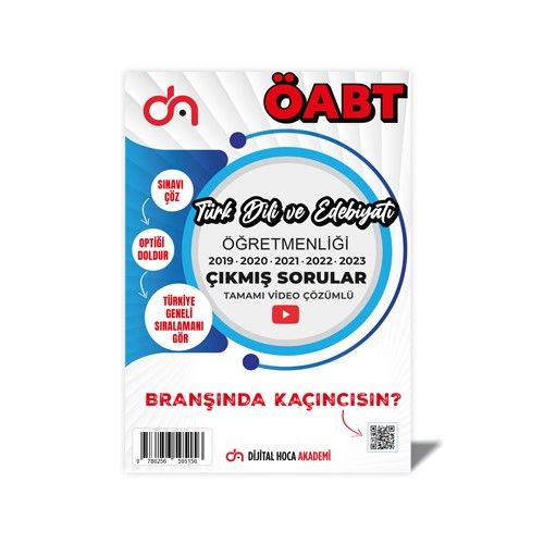 Dijital Hoca 2024 ÖABT Edebiyat Öğretmenliği Son Beş Yıl Çıkmış Sorular Tamamı Video Çözümlü