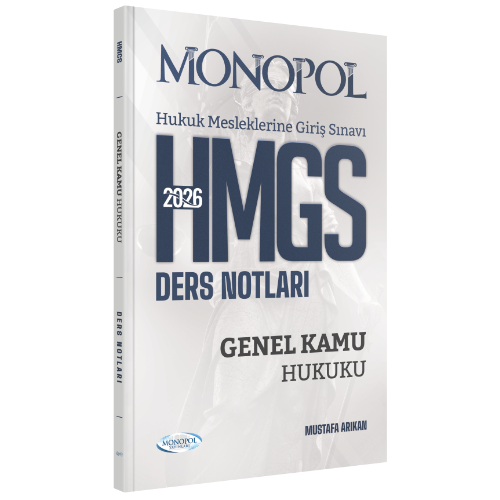 HMGS Genel Kamu Hukuku Ders Notları Monopol Yayınları