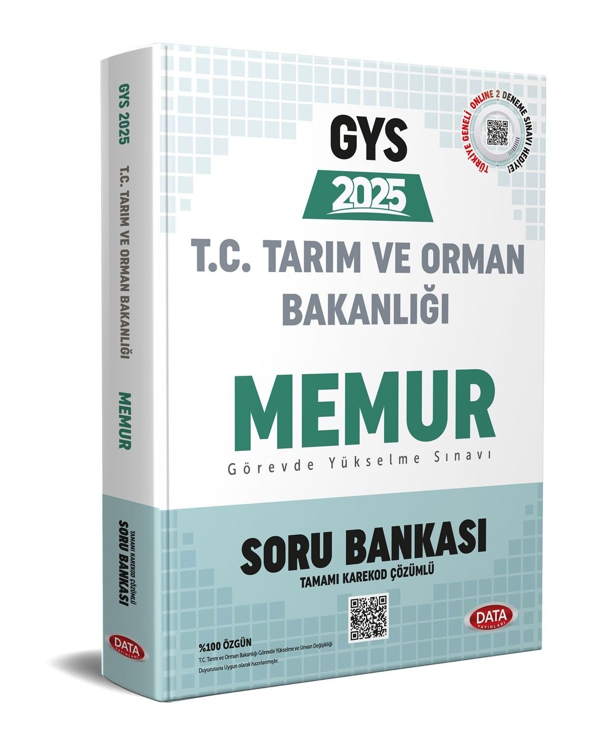 Tarım ve Orman Bakanlığı Memur GYS Soru Bankası - Karekod Çözümlü Data Yayınları