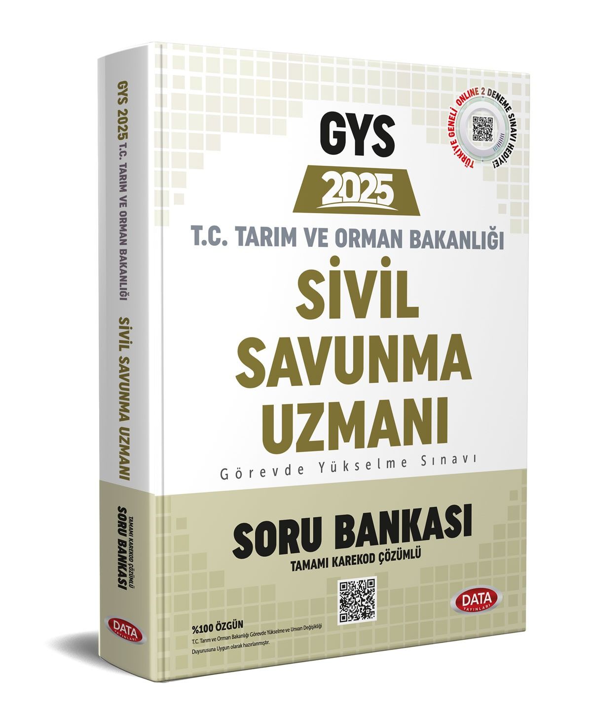 Tarım ve Orman Bakanlığı Sivil Savunma Uzmanı GYS Soru Bankası- Karekod Çözümlü Data Yayınları