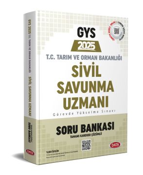 Tarım ve Orman Bakanlığı Sivil Savunma Uzmanı GYS Soru Bankası- Karekod Çözümlü Data Yayınları