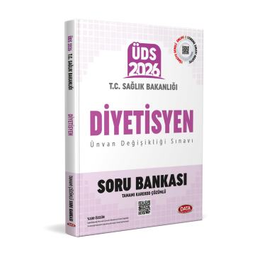 T.C. Sağlık Bakanlığı ÜDS Diyetisyen Soru Bankası (Tamamı Karekod Çözümlü) Data Yayınları