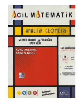 Acil Yayınları TYT AYT Analitik Geometri Konu Anlatım Soru Fasikülü