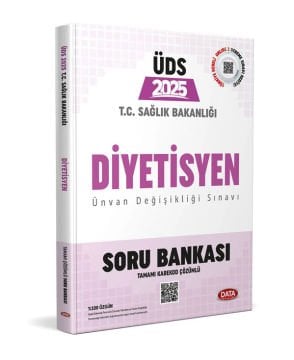 T.C. Sağlık Bakanlığı ÜDS Diyetisyen Soru Bankası (Tamamı Karekod Çözümlü) Data Yayınları