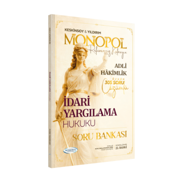 Monopol Yayınları Adli Hakimlik İdari Yargılama Hukuku Soru Bankası Çözümlü
