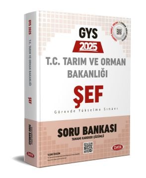 Tarım ve Orman Bakanlığı Şef GYS Soru Bankası - Karekod Çözümlü Data Yayınları