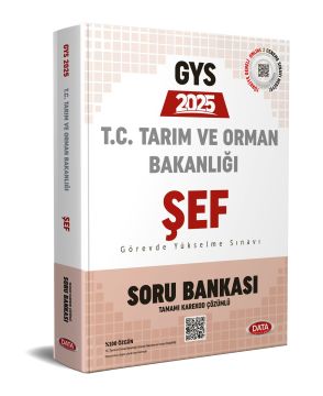 Tarım ve Orman Bakanlığı Şef GYS Soru Bankası - Karekod Çözümlü Data Yayınları