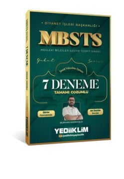 Diyanet İşleri Başkanlığı MBSTS Tamamı Çözümlü 7 Deneme Yediiklim Yayınları