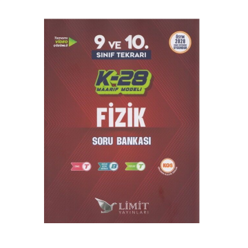 Limit Yayınları TYT 9. ve 10. Sınıf Fizik Tekrarı K-28 Maarif Model Soru Bankası