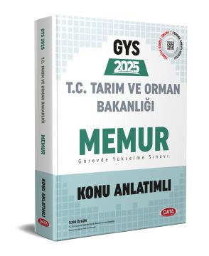 Data Yayınları GYS Tarım ve Orman Bakanlığı Memur Konu Anlatımlı