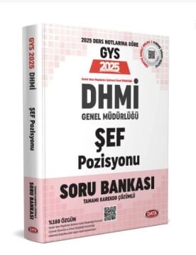 DHMİ Genel Müdürlüğü Şef Pozisyonu GYS Soru Bankası Data Yayınları