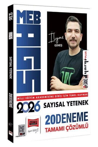 Yargı Yayınları 2026 MEB-AGS Sayısal Yetenek Tamamı Çözümlü 20 Deneme (İlyas Güneş)