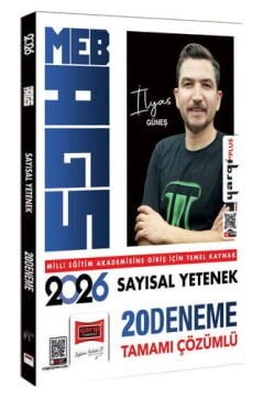 Yargı Yayınları 2026 MEB-AGS Sayısal Yetenek Tamamı Çözümlü 20 Deneme (İlyas Güneş)