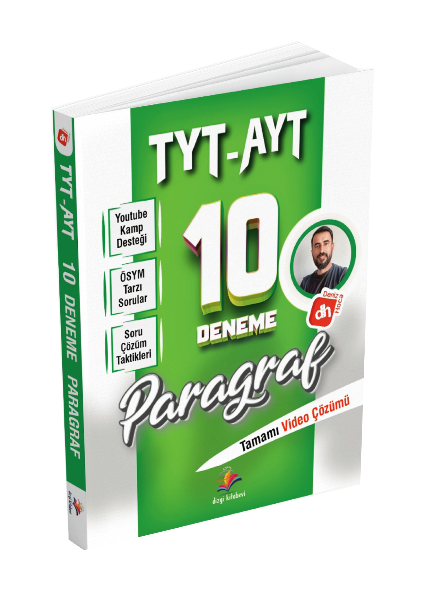 Dizgi Kitap Deniz Hoca TYT-AYT  - Paragraf 10 Deneme Sınavı 2025