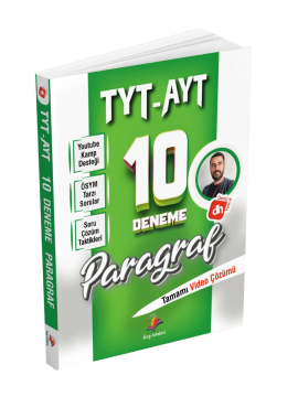 Dizgi Kitap Deniz Hoca TYT-AYT  - Paragraf 10 Deneme Sınavı 2025