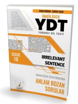 Pelikan Yayınları YDT İngilizce Irrelevant Sentence Issue 10
