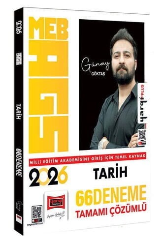 Yargı Yayınları 2026 MEB-AGS Tarih Tamamı Çözümlü 66 Deneme