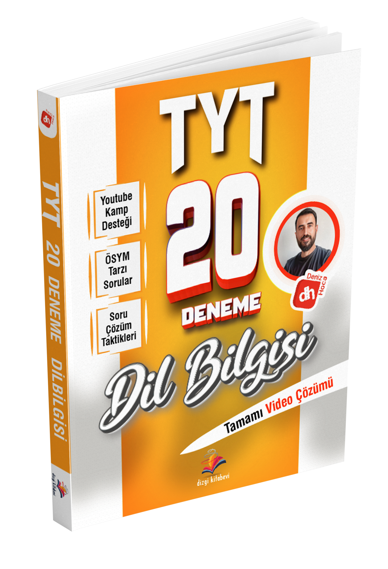 Dizgi Kitap Deniz Hoca TYT Türkçe Dil Bilgisi 20 Deneme Sınavı 2025