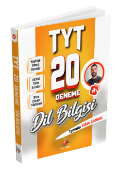 Dizgi Kitap Deniz Hoca TYT Türkçe Dil Bilgisi 20 Deneme Sınavı 2025