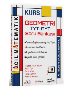 Acil Yayınları TYT AYT Geometri KURS Soru Bankası