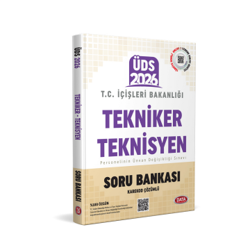 T.C. İçişleri Bakanlığı Tekniker - Teknisyen ÜDS Soru Bankası - Karekod Çözümlü Data Yayınları