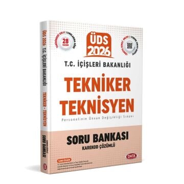 Data Yayınları 2026 T.C. İçişleri Bakanlığı Tekniker - Teknisyen ÜDS Soru Bankası - Karekod Çözümlü