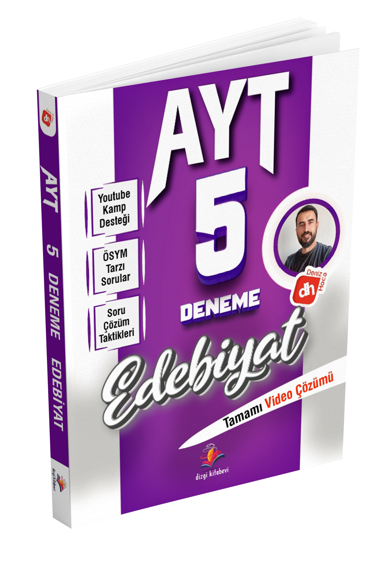Dizgi Kitap 2026 Deniz Hoca AYT Edebiyat 5 Deneme Sınavı