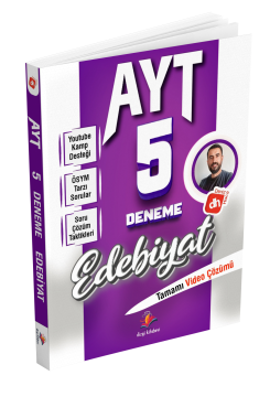 Dizgi Kitap 2026 Deniz Hoca AYT Edebiyat 5 Deneme Sınavı