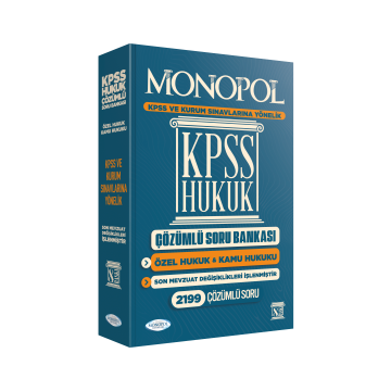 Kpss Hukuk Çözümlü Soru Bankası 8. Baskı Monopol Yayınları