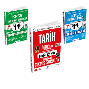 Dizgi Kitap Öabt Tarih Öğretmenliği, GY-GK ve Eğitim Bilimleri Konularına Göre Tasnif Edilmiş Video Çözümlü Orijinal Çıkmış Sorular Seti 2025 Selami Yalçın