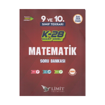 Limit Yayınları TYT 9. ve 10. Sınıf Tekrarı Matematik K-28 Maarif Model Soru Bankası