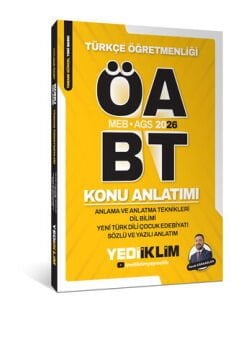 2026 MEB AGS ÖABT Türkçe Öğretmenliği Anlama ve Anlatma Teknikleri Dil Bilimi Yeni Türk Dili Çocuk Edebiyatı Yediiklim Yayınları