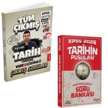 Dizgi Kitap 2026 Tarih Tüm Sınavlar Tamamı Video Çözümlü Çıkmış Sorular ve KPSS Tarihin Pusulası Soru Bankası Çözümlü - İsmail Adıgüzel CBA Yayınları Seti