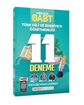 İndeks Akademi Yayıncılık ÖABT MEB-AGS Türk Dili ve Edebiyatı 11 Deneme Youtube Video Çözümlü - Türker Tola