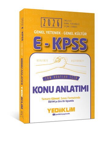 2026 EKPSS Genel Yetenek Genel Kültür Tüm Adaylar İçin Konu Anlatımı Yediiklim Yayınları