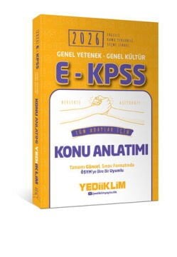 2026 E - KPSS Genel Yetenek Genel Kültür Tüm Adaylar İçin Konu Anlatımı Yediiklim Yayınları