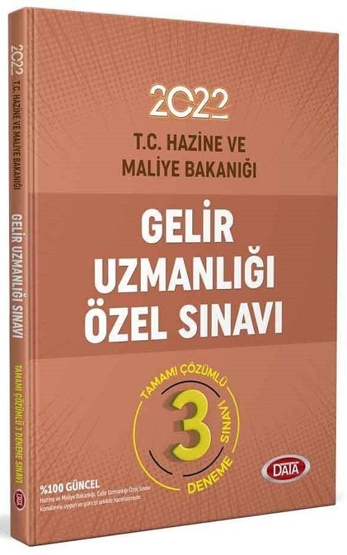Data 2022 T.C Hazine ve Maliye Bakanlığı Gelir Uzmanlığı Özel Sınavı 3 Deneme Data Yayınları