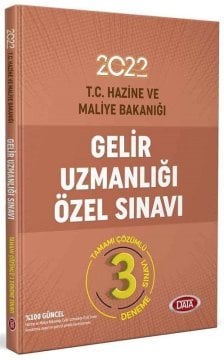 Data 2022 T.C Hazine ve Maliye Bakanlığı Gelir Uzmanlığı Özel Sınavı 3 Deneme Data Yayınları