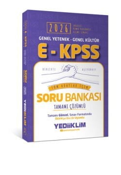 Yediiklim 2026 EKPSS Genel Yetenek Genel Kültür Tüm Adaylar İçin Tamamı Çözümlü Soru Bankası