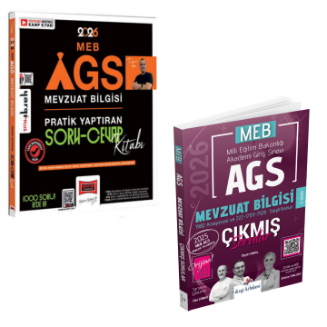 Dizgi Kitap 2026 MEB AGS Mevzuat Bilgisi Çıkmış Sorular & MEB-AGS Mevzuat Bilgisi Pratik Yaptıran Soru-Cevap Kitabı Yargı Yayınları Seti