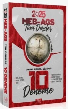 CBA Yayınları 2025 MEB-AGS Tüm Dersler 10 Deneme Çözümlü CBA Yayınları