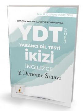 Pelikan Yayınları YDT İkizi İngilizce 2 Deneme Sınavı