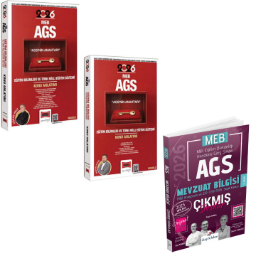 2026 MEB AGS Anahtarı Eğitim Bilimleri ve Türk Milli Eğitim Sistemi Konu Anlatımı Modül 1-2 & MEB AGS Mevzuat Bilgisi Çıkmış Sorular Seti