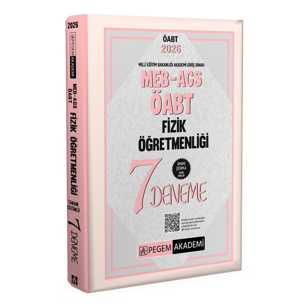 2026 MEB AGS ÖABT Fizik Öğretmenliği Tamamı Çözümlü 7 Deneme Pegem Yayınları