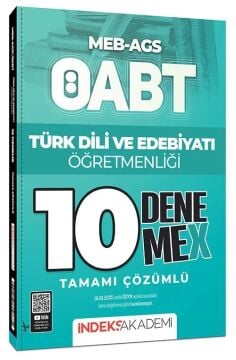 İndeks Akademi Yayıncılık ÖABT MEB-AGS Türk Dili ve Edebiyatı Öğretmenliği 10 DenemeX Çözümlü