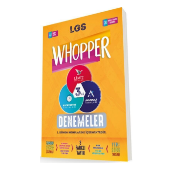 Limit Yayınları 8. Sınıf LGS 1. Dönem Whopper 3 lü Deneme Seti