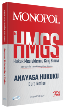 Hmgs Anayasa Hukuku Ders Notları 2024 Monopol Yayınları