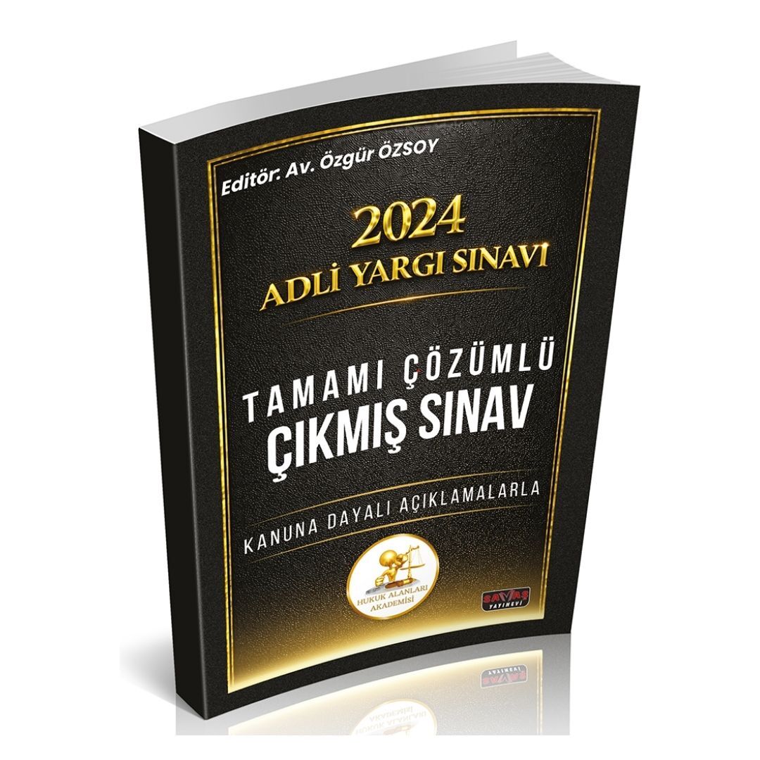 2024 Adli Yargı Sınavı HUKAL Tamamı Çözümlü Çıkmış Sınav Soruları Savaş Yayınları