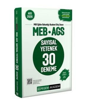 2026 MEB AGS Sayısal Yetenek 30 Deneme Tamamı Çözümlü Pegem Yayınları