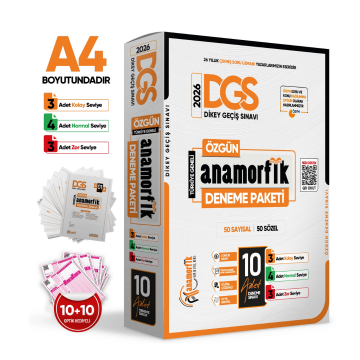 2026 DGS Anamorfik Yayınları 10lu Deneme Paketi  Özgün Yeni Nesil Türkiye Geneli Dijital Çözümlü İnformal Yayınları